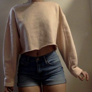 Light Pink Cropped Sweater